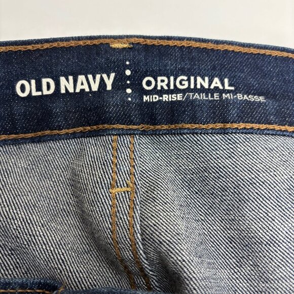 Old Navy Original Mid Rise Skinny Women's size 20 Dark Wash Blue Denim Jeans - Picture 2 of 4